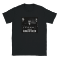 Absolute King of Beer t-shirt med svartvitt ölmotiv